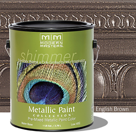 MODERN MASTERS 1 Gal Modern Masters ME525 English Brown WB Decorative Metallic Paint ME525